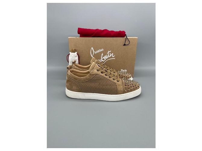 Sneaker in rete Louis Junior Spikes di Christian Louboutin - vista 3