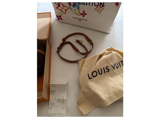 Louis Vuitton Bandoliera Speedy 35 Marrone - vista 4