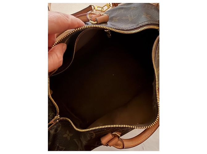 Louis Vuitton Bandoliera Speedy 35 Marrone - vista 5