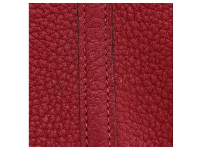 Borsa Hermès Garden Party in Negonda Rosso - vista 11