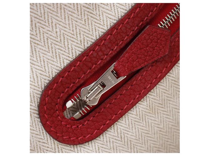 Borsa Hermès Garden Party in Negonda Rosso - vista 12