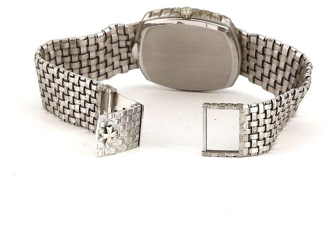 Vacheron Constantin Mesh d'Or Oro Bianco Automatico Blu - vista 6