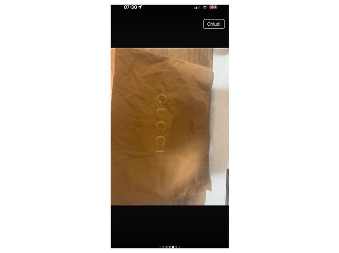 Borsa a mano Gucci Suck in denim azzurro Blu chiaro - vista 11