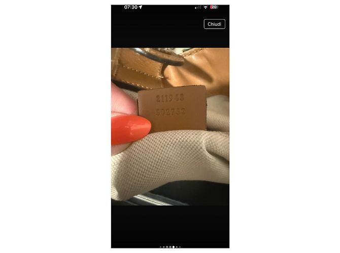 Borsa a mano Gucci Suck in denim azzurro Blu chiaro - vista 9