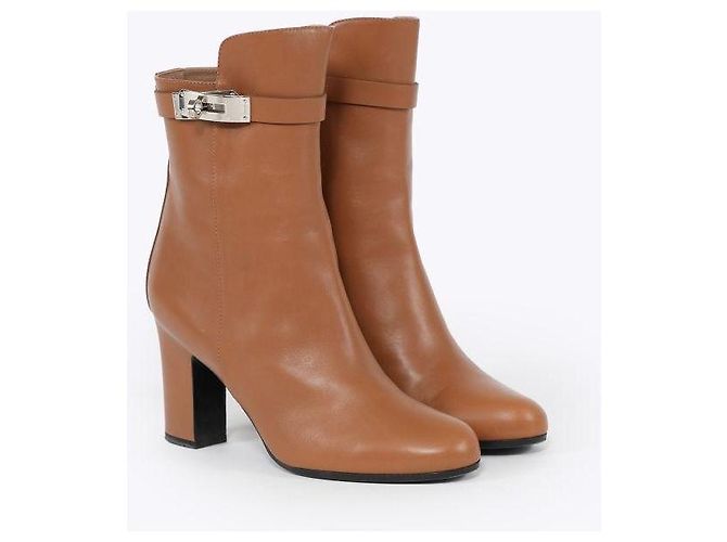 Autre Marque HERMÈS: Botines Modelo 'JOUEUSE' 37 Camello - vista 2