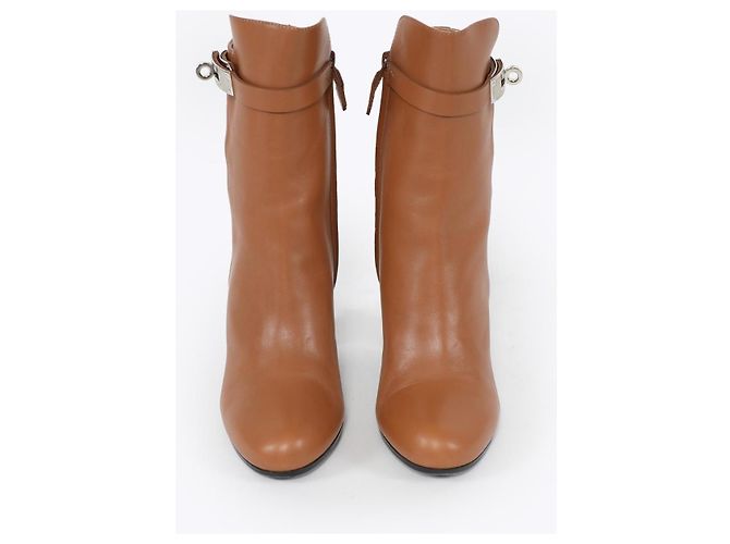 Autre Marque HERMÈS: Botines Modelo 'JOUEUSE' 37 Camello - vista 3