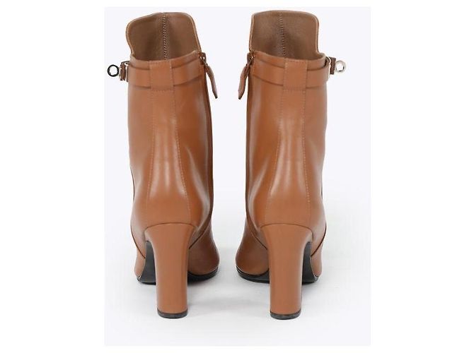 Autre Marque HERMÈS: Botines Modelo 'JOUEUSE' 37 Camello - vista 4