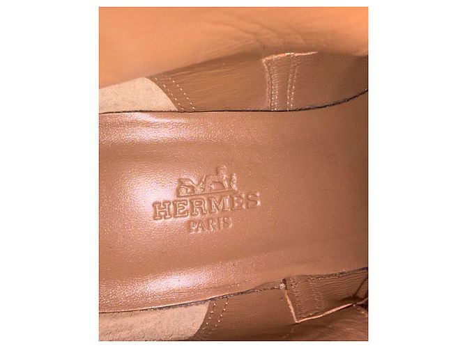 HERMÈS: Botines Modelo 'FRENCHIE' 36 Caramelo - vista 2