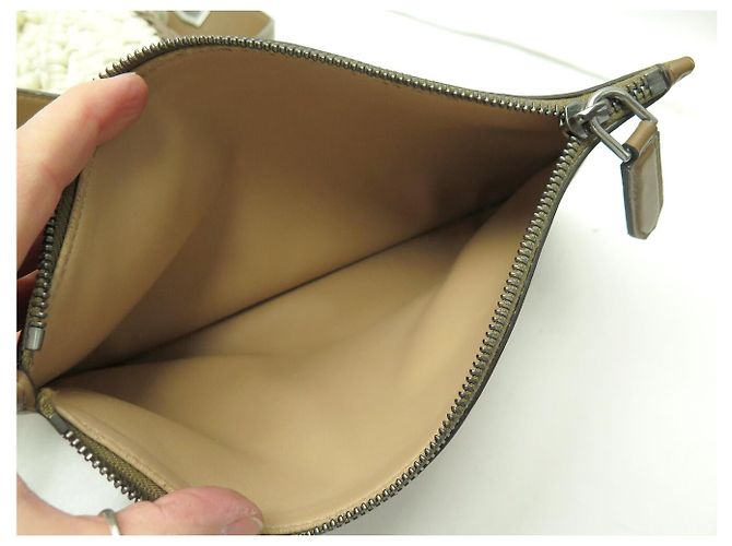 BORSA A MANO GIVENCHY ANTIGONA CROCHET E PELLE BORSA DA WEEKEND Beige - vista 17