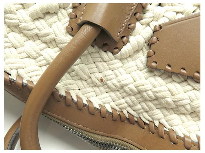 BORSA A MANO GIVENCHY ANTIGONA CROCHET E PELLE BORSA DA WEEKEND Beige - vista 7