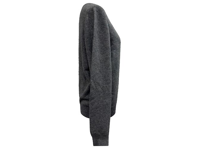 Ermenegildo Zegna Gestrickter grauer Kaschmir-Pullover von Z Zegna - Ansicht 2