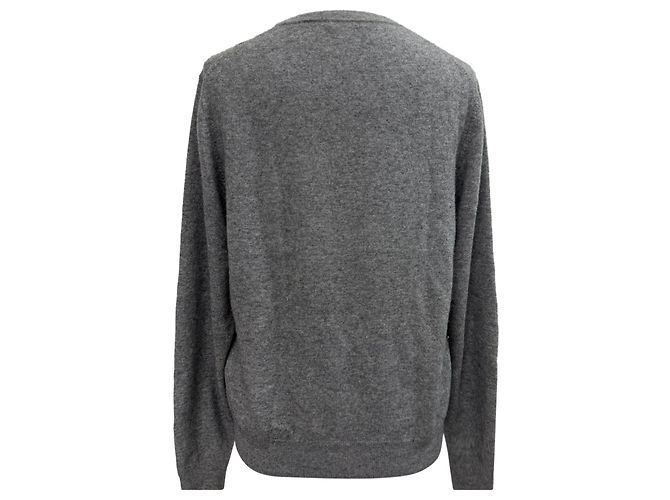 Ermenegildo Zegna Gestrickter grauer Kaschmir-Pullover von Z Zegna - Ansicht 4