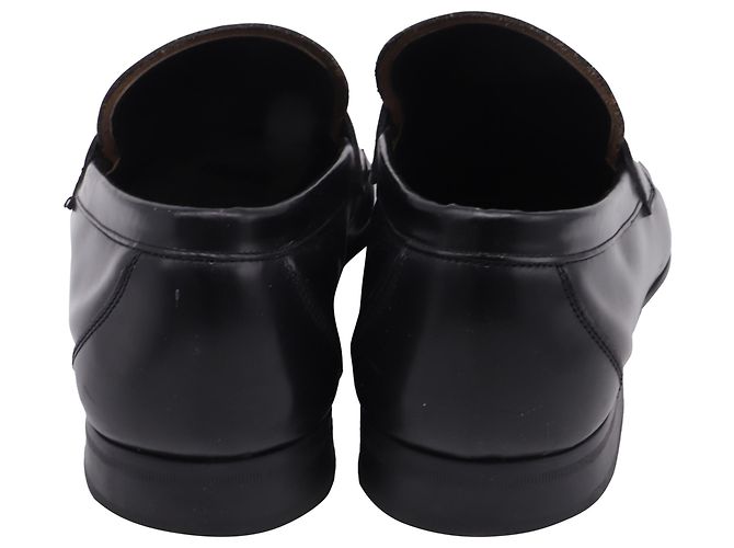 Mocassini Gancini in pelle nera di Salvatore Ferragamo Nero - vista 5