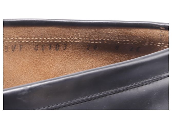 Mocassini Gancini in pelle nera di Salvatore Ferragamo Nero - vista 9