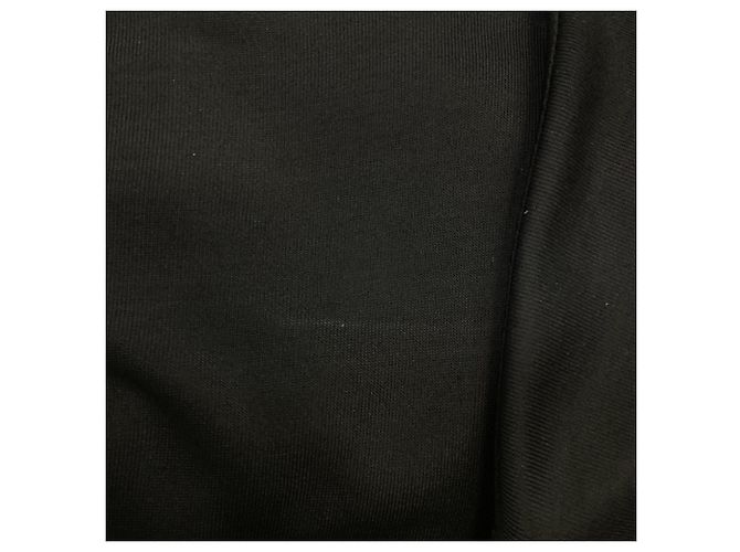 Timeless Schwarze Seidenbluse mit langen Ärmeln und perlenverzierten Knopfdetails von Chanel - Ansicht 8