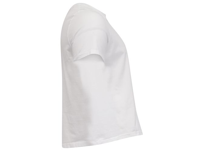 Camiseta de cuello redondo Jil Sander en algodón blanco Crudo - vista 3