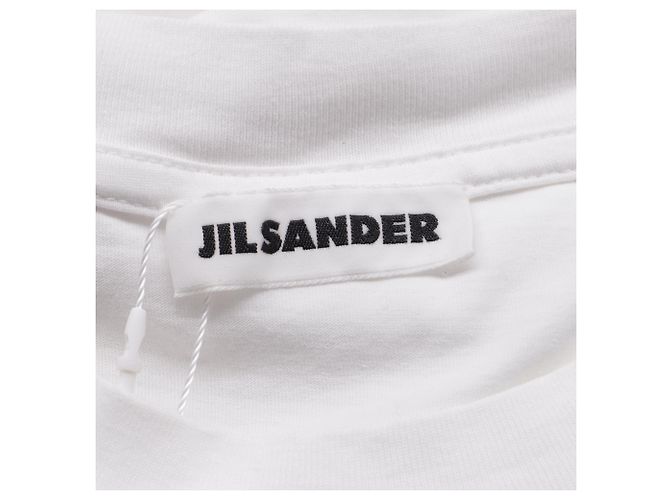 Camiseta de cuello redondo Jil Sander en algodón blanco Crudo - vista 5