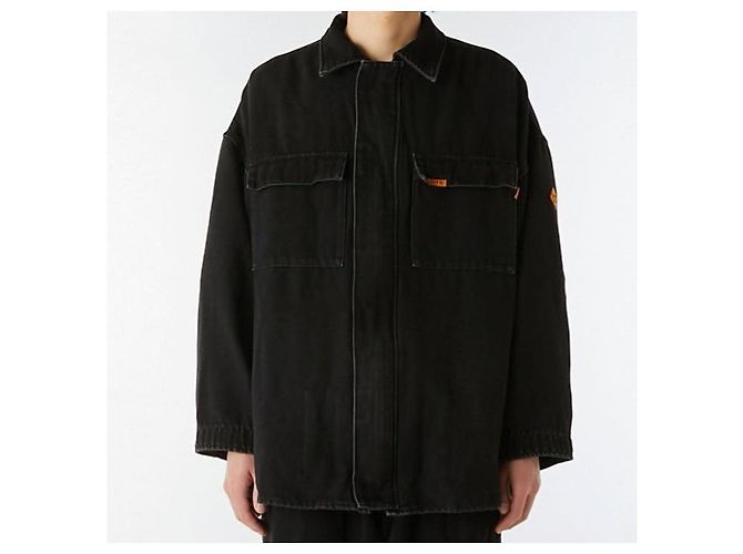 Autre Marque N.HOOLYWOOD FR CAMISA BLOUSON Blouson de algodón modacrílico Negro - vista 3