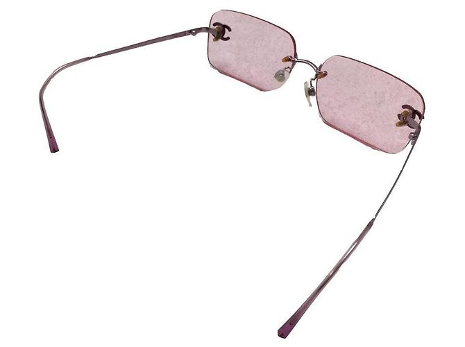 Occhiali da sole rosa Swarovski Rhinestone Chanel 2047-B - vista 3