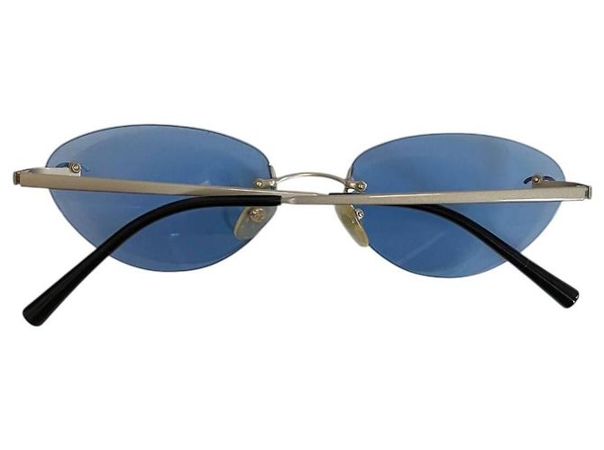 Autre Marque Chanel CC Logo Blau Silberlos 4003 - Ansicht 10