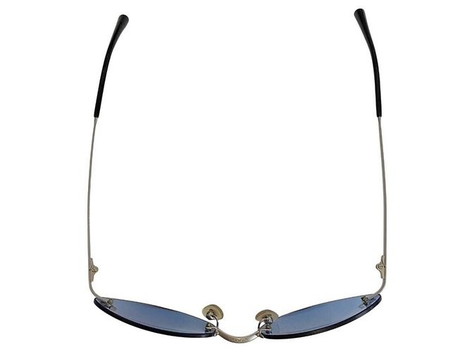 Autre Marque Chanel CC Logo Blau Silberlos 4003 - Ansicht 3