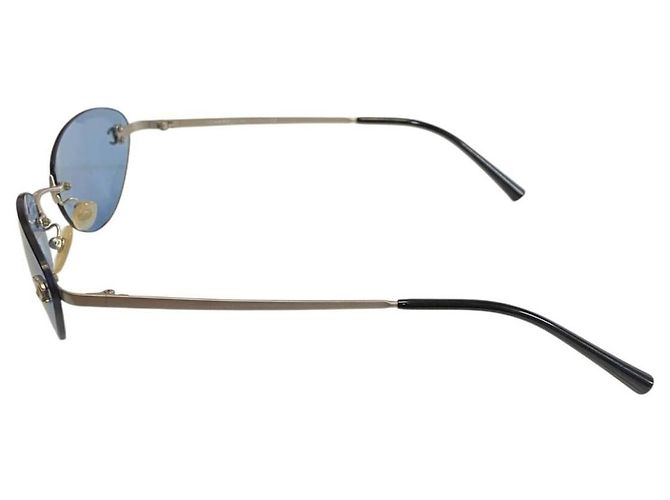 Autre Marque Chanel CC Logo Blau Silberlos 4003 - Ansicht 4