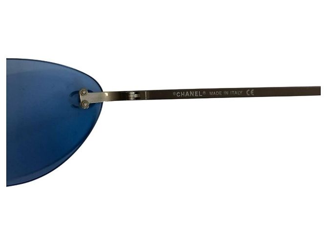 Autre Marque Chanel CC Logo Blau Silberlos 4003 - Ansicht 7