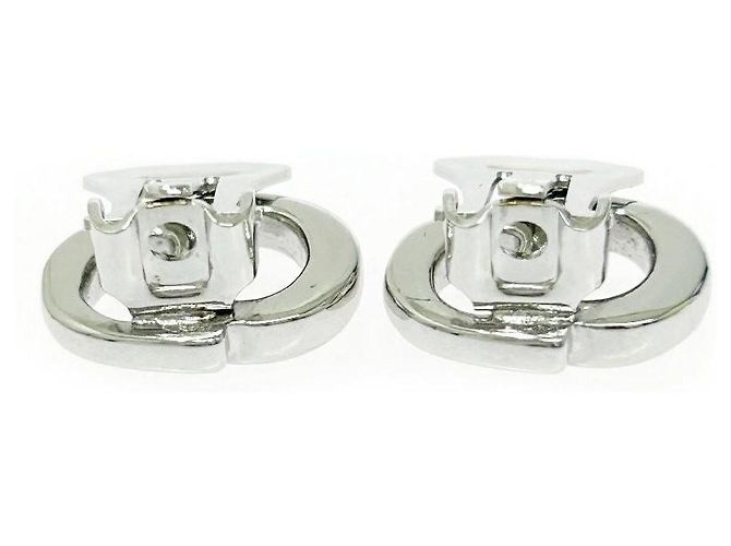 Orecchini in argento con logo CD Christian Dior - vista 4