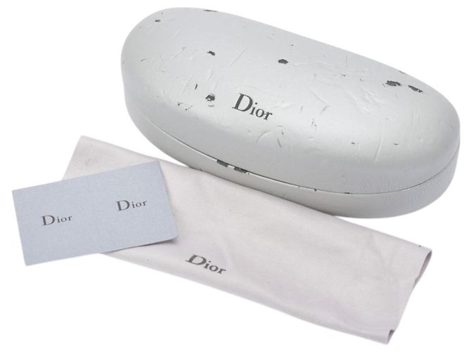 Óculos de sol sem aro Dior Diorlywood YB7 com lente rosa e strass com aro prateado Prata - vista 10