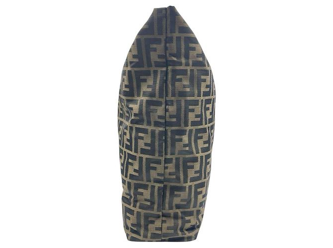 Fendi Zucca-Muster Tote Bag in Khaki Dunkelbraun - Ansicht 4