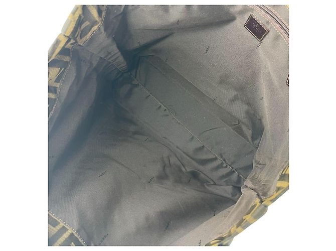 Fendi Zucca-Muster Tote Bag in Khaki Dunkelbraun - Ansicht 5