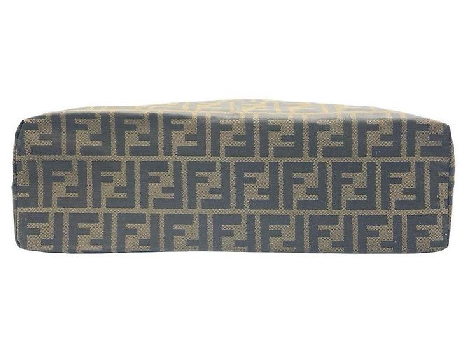 Fendi Zucca-Muster Tote Bag in Khaki Dunkelbraun - Ansicht 9