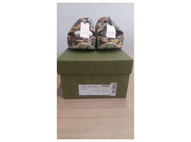 Sandali con plateau in gomma Gucci Kawaii Multicolore - vista 4