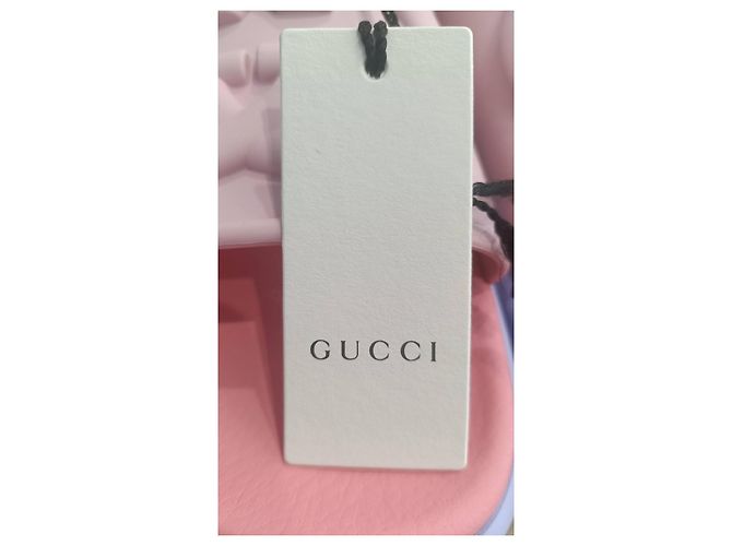 Mule Gucci Miami in gomma rosa - vista 6