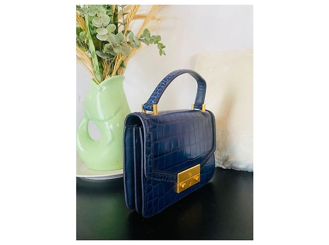 Borsa Tory Burch in pelle blu navy - vista 2