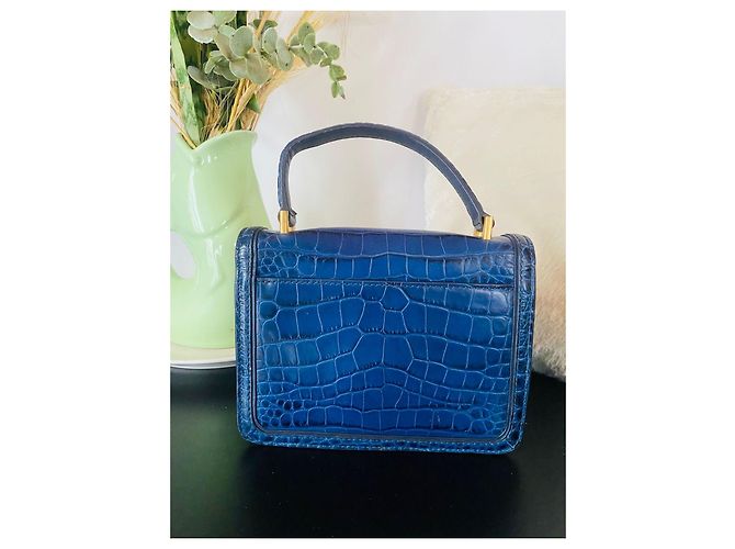 Borsa Tory Burch in pelle blu navy - vista 3