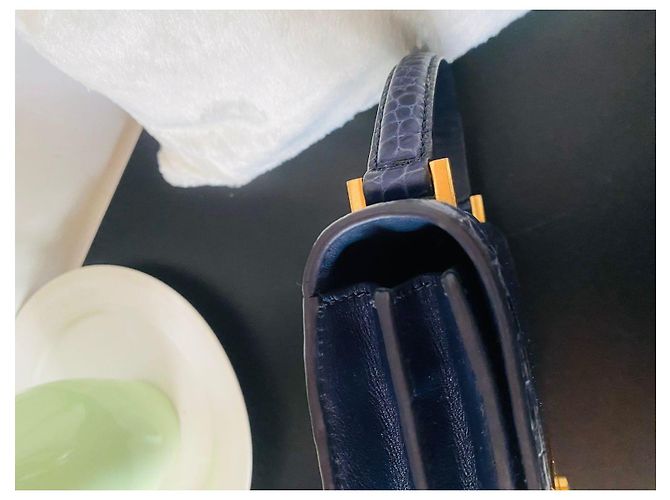 Borsa Tory Burch in pelle blu navy - vista 4