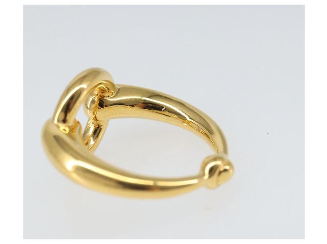 Ring Hermès Anello per sciarpa HERMES in metallo dorato Auth ka1739M D'oro - vista 7