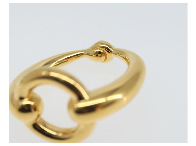Ring Hermès Anello per sciarpa HERMES in metallo dorato Auth ka1739M D'oro - vista 9