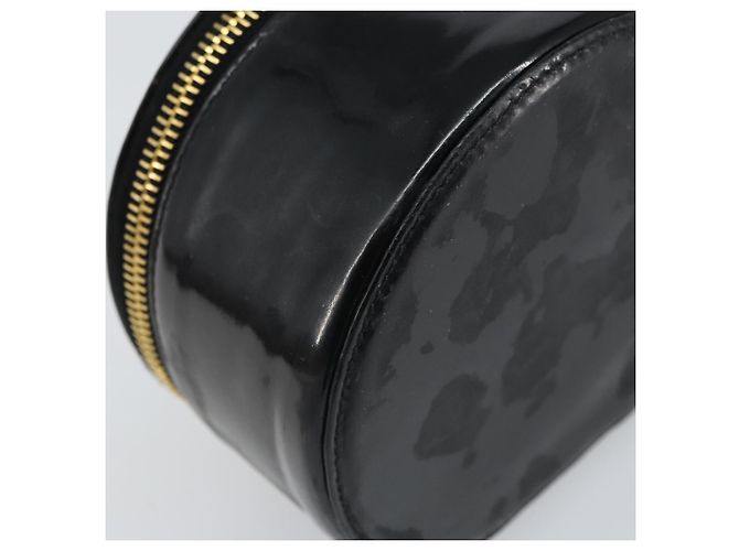 CHANEL COCO Marque Boîte à Bijoux Boîte à Bijoux Vernie Noir Or CC Auth 166447 Doré - vue 14