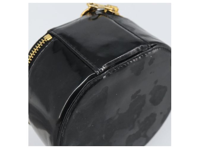 CHANEL COCO Marque Boîte à Bijoux Boîte à Bijoux Vernie Noir Or CC Auth 166447 Doré - vue 16