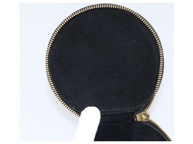CHANEL COCO Marque Boîte à Bijoux Boîte à Bijoux Vernie Noir Or CC Auth 166447 Doré - vue 8