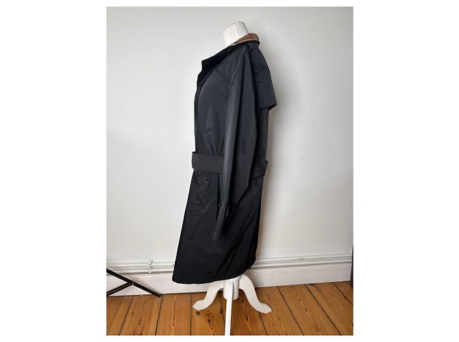 Vintage Burberry Trenchcoat Schwarz - Ansicht 2
