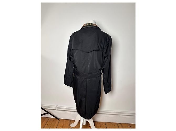 Vintage Burberry Trenchcoat Schwarz - Ansicht 3
