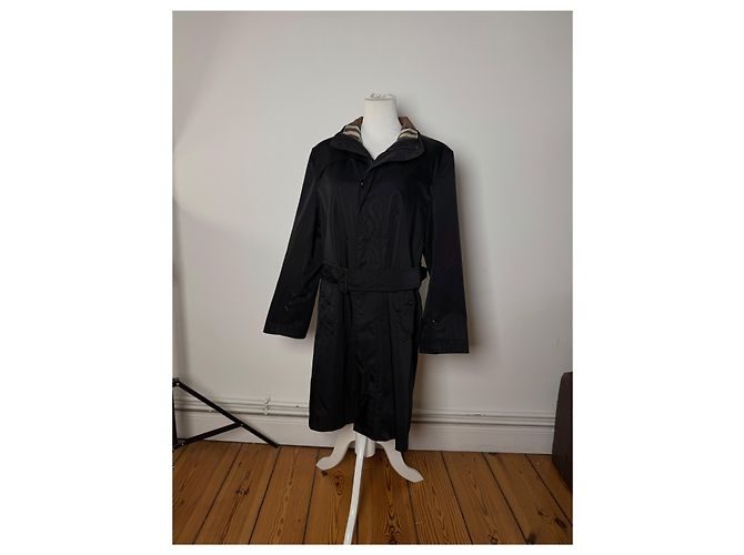 Vintage Burberry Trenchcoat Schwarz - Ansicht 8