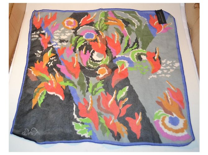 Foulard fantasia Cacharel multicolore 35x35 cm - vista 2
