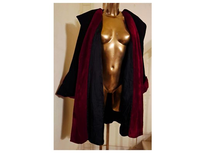 Autre Marque Cappotto Oronero Lana e Mohair tg.IT 42 Nuovo Bordò - vista 10
