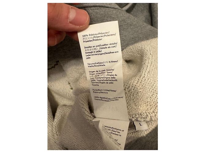 Loewe Dandelion bestickter Baumwoll-Hoodie Grau Gelb - Ansicht 7