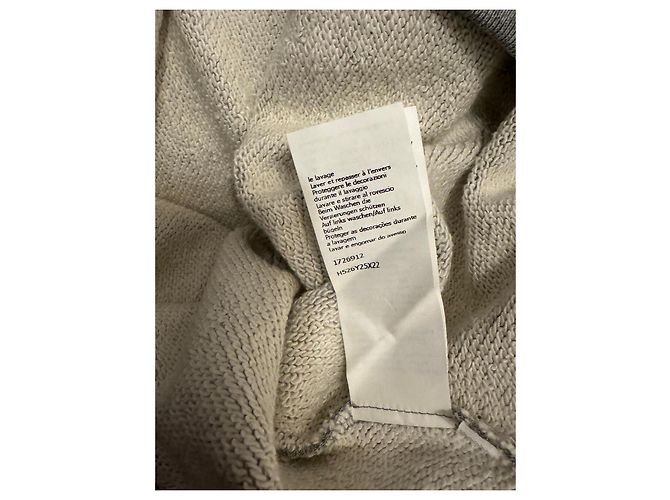 Loewe Dandelion bestickter Baumwoll-Hoodie Grau Gelb - Ansicht 9