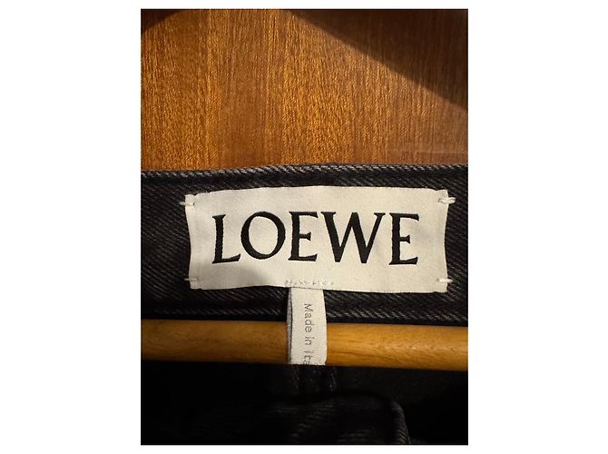 Loewe Anagram Embroidered Black Jeans - view 5
